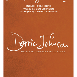 Sheet music cover for the song "Drink to Me Only With Thine Eyes" (SATB divisi) by Johnson.