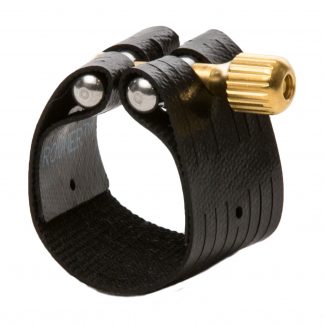 Rovner Dark Ligature – Contra Alto Clarinet – Hard Rubber Style Mouthpiece