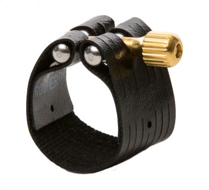 Rovner Dark Ligature – Alto / Tenor Slim – Hard Rubber Style Mouthpiece